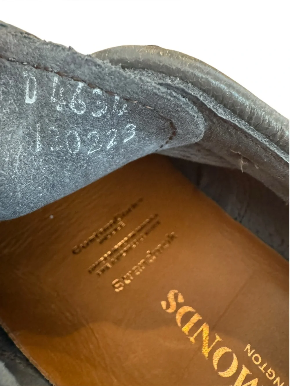 Allen Edmonds Strandmok Cap-toe Oxford Suede Shoes Men 9.5 Grey